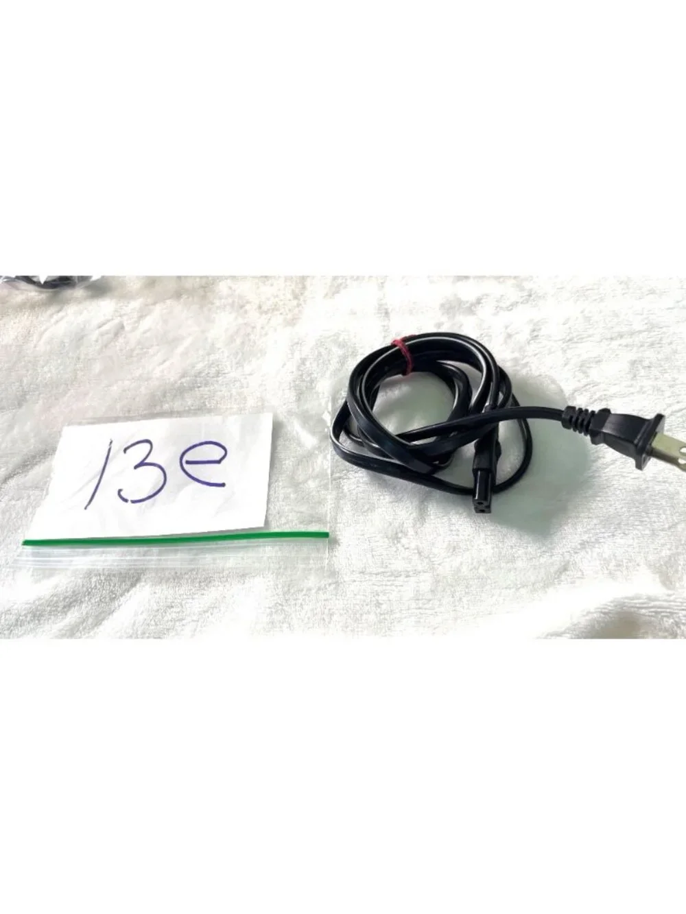 2-Prong Power Cord 7A 125V Black 60 Inches For Small Appliances Or Electronics